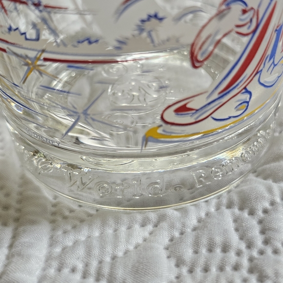 Disney Sorcerer Glass, Vintage McDonald's Walt Disney World 25th Anniversary - Picture 9 of 10